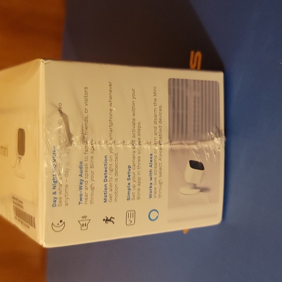 BLINK Mini Indoor Plug-in HD Smart Security Camera w/ Motion Detection (White) - Picture 2 of 4